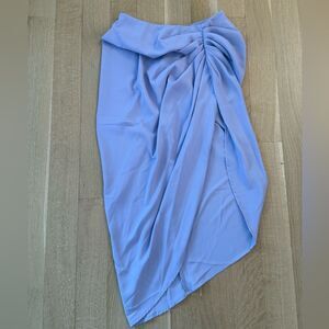 SHEIN Purple Draped Midi Skirt